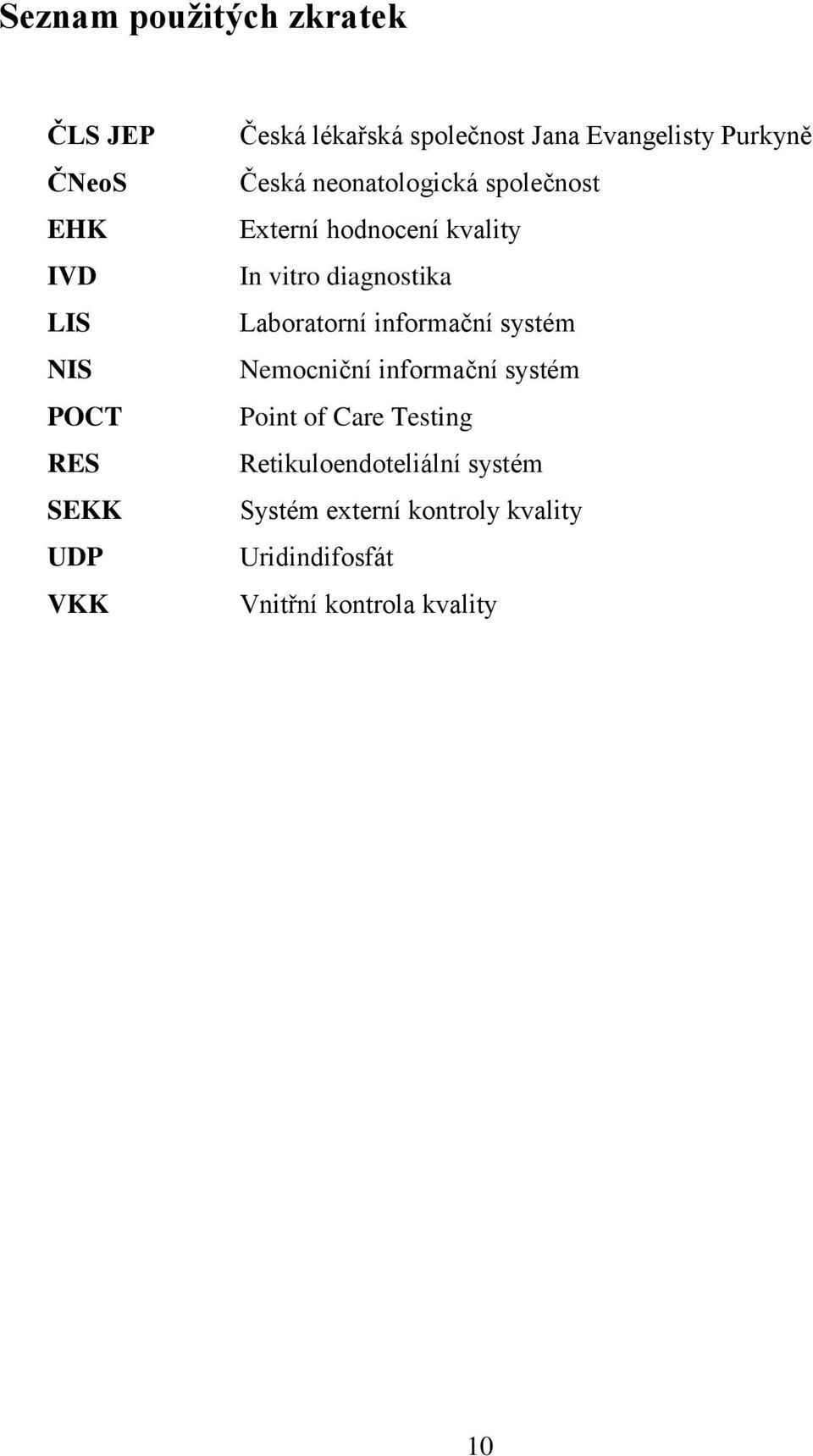 vitro diagnostika Laboratorní informační systém Nemocniční informační systém Point of Care