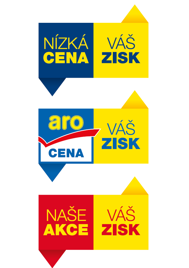 Obrázek 17: Nová loga cenové komunikace Zdroj: interní materiály V Příloze 9 této