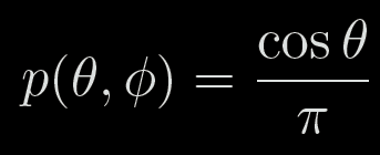 Indirect irradiance calculation E = SampleHemisphere(p); For irradiance