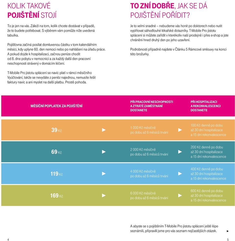 dne pobytu v nemocnici a za každý další den pracovní neschopnosti strávený v domácím léčení. TO ZNÍ DOBŘE, JAK SE DÁ POJIŠTĚNÍ POŘÍDIT?