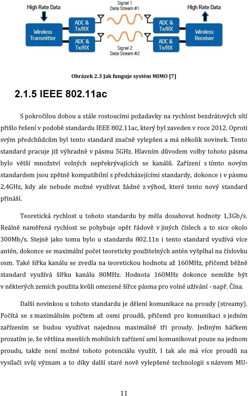 Hlavním důvodem volby tohoto pásma bylo větší množství volných nepřekrývajících se kanálů.