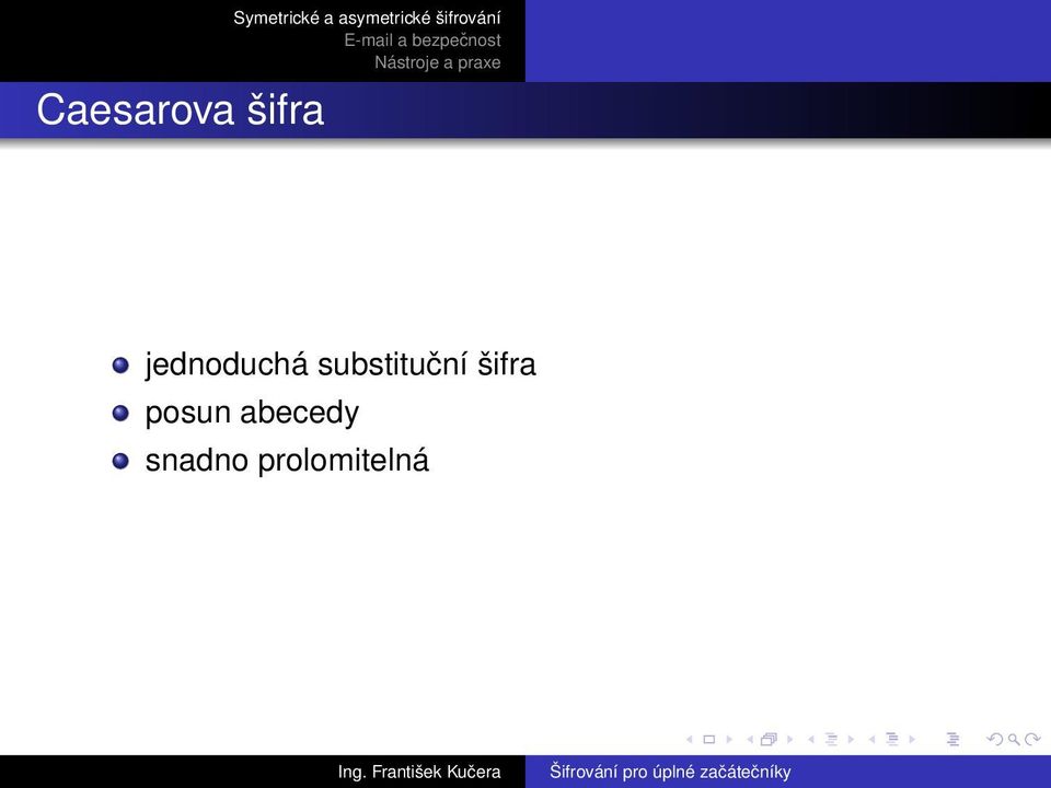 jednoduchá substituční šifra