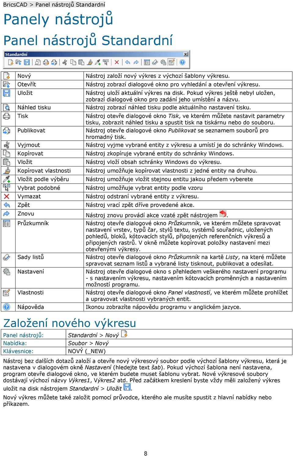 Pokud výkres ještě nebyl uložen, zobrazí dialogové okno pro zadání jeho umístění a názvu. Nástroj zobrazí náhled tisku podle aktuálního nastavení tisku.