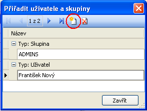 Toto tlačítko umožňuje zobrazování historie změn Toto tlačítko slouží k návratu, pokud byla využita funkce seskupování v seznamu. Toto je popsáno v Základním manuálu PALSTAT CAQ.