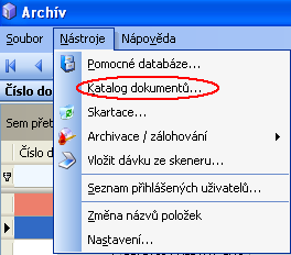 4 Důležité funkce v menu Nástroje 4.1 Pomocné databáze Účelem pomocných databází je především urychlit práci uživatele při naplňování hlavní databáze programu.