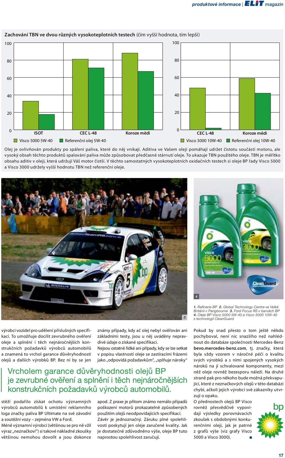 Aditiva ve Vašem oleji pomáhají udržet čistotu součástí motoru, ale vysoký obsah těchto produktů spalování paliva může způsobovat předčasné stárnutí oleje. To ukazuje TBN použitého oleje.