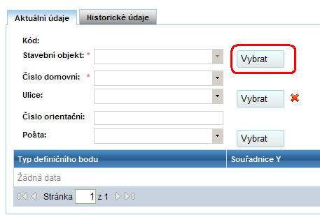 4. Klepněte na tlačítko Uložit změny. 5. Klepněte na tlačítko Zavřít. Vrátíte se zpět do seznamu poloţek návrhu změny (obrazovka UNZ110). 4.25.4. Vložte novou adresu 6.