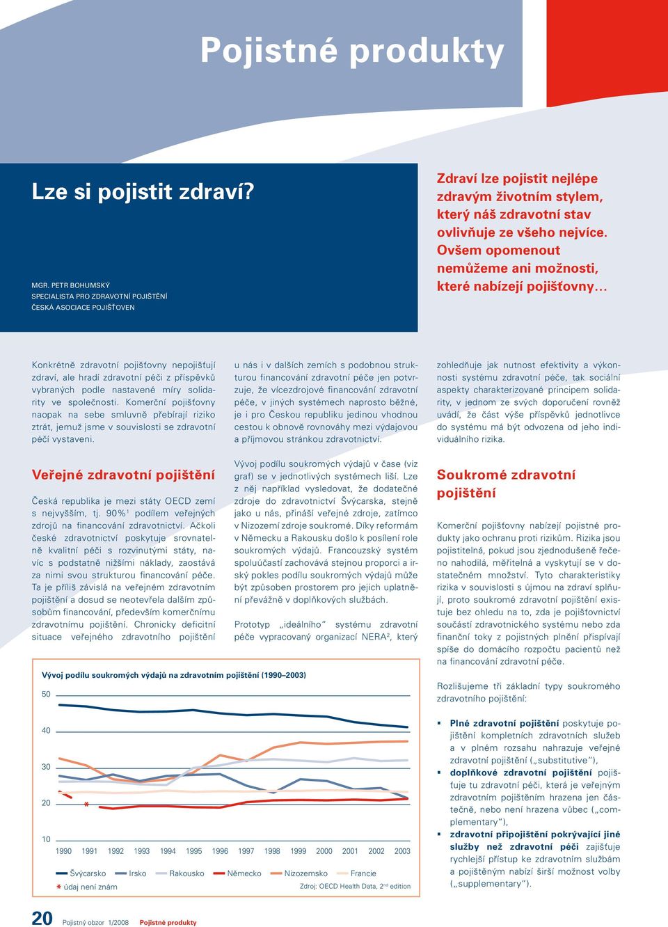 Ovšem opomenout nemůžeme ani možnosti, které nabízejí pojišťovny Konkrétně zdravotní pojišťovny nepojišťují zdraví, ale hradí zdravotní péči z příspěvků vybraných podle nastavené míry solidarity ve