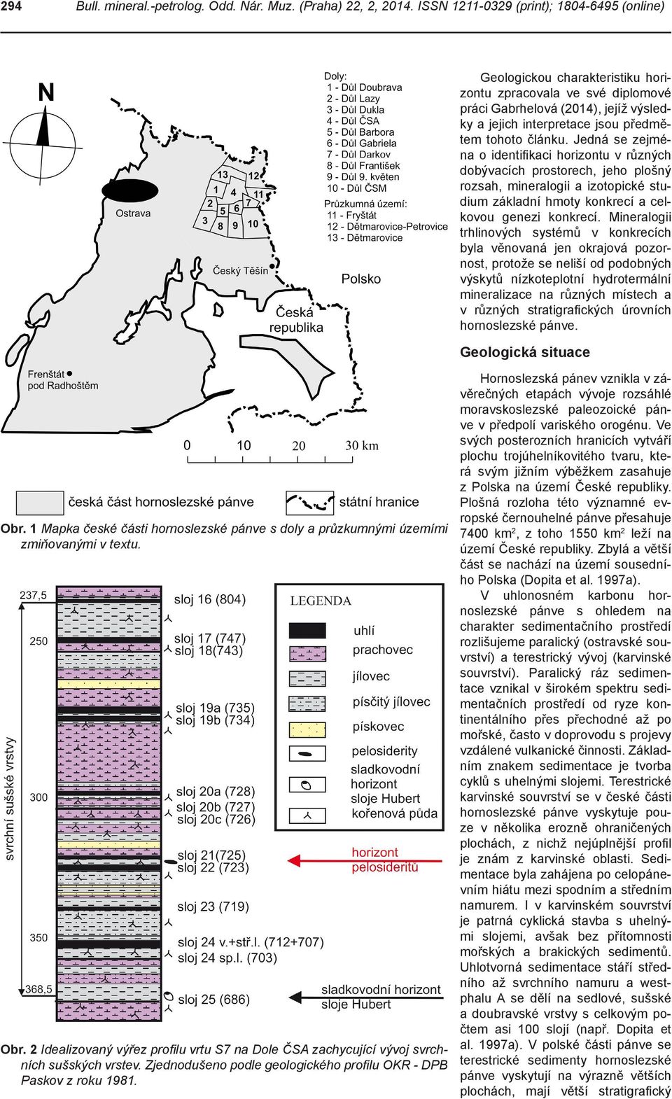 Jedná se zejména o identifikaci horizontu v různých dobývacích prostorech, jeho plošný rozsah, mineralogii a izotopické studium základní hmoty konkrecí a celkovou genezi konkrecí.