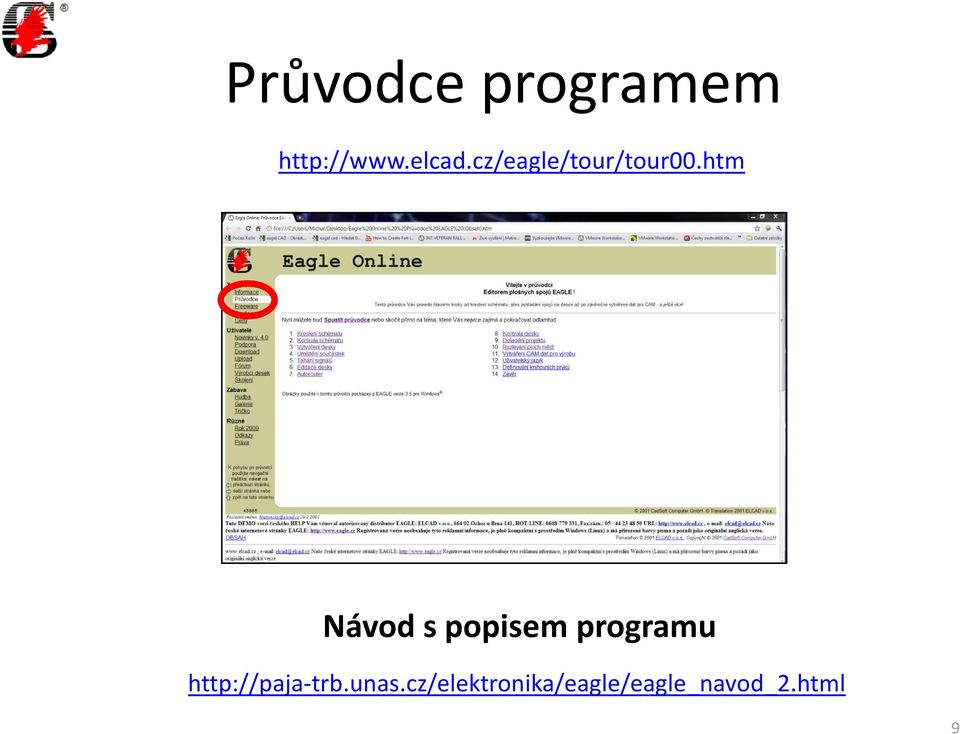 htm Návod s popisem programu