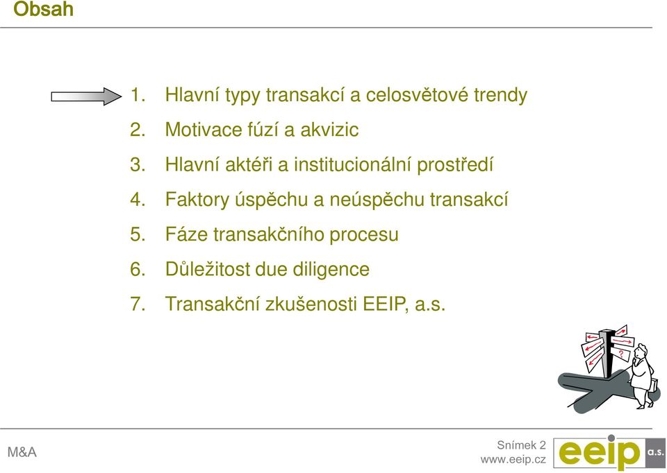 Hlavní aktéři a institucionální prostředí 4.