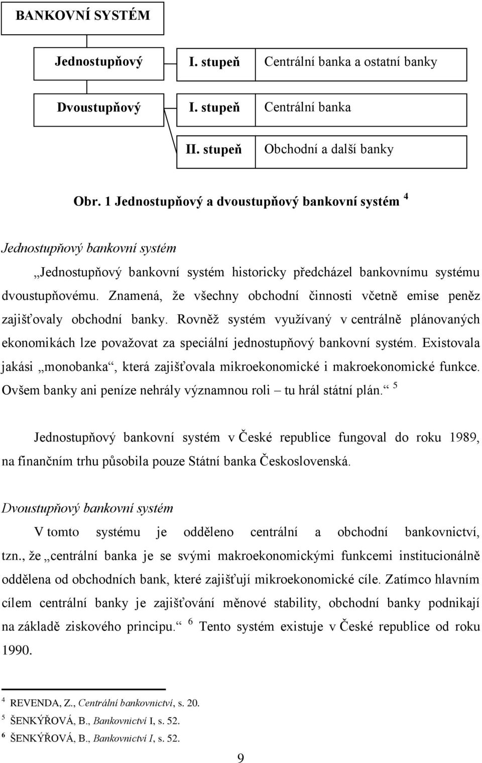 Znamená, že všechny obchodní činnosti včetně emise peněz zajišťovaly obchodní banky.