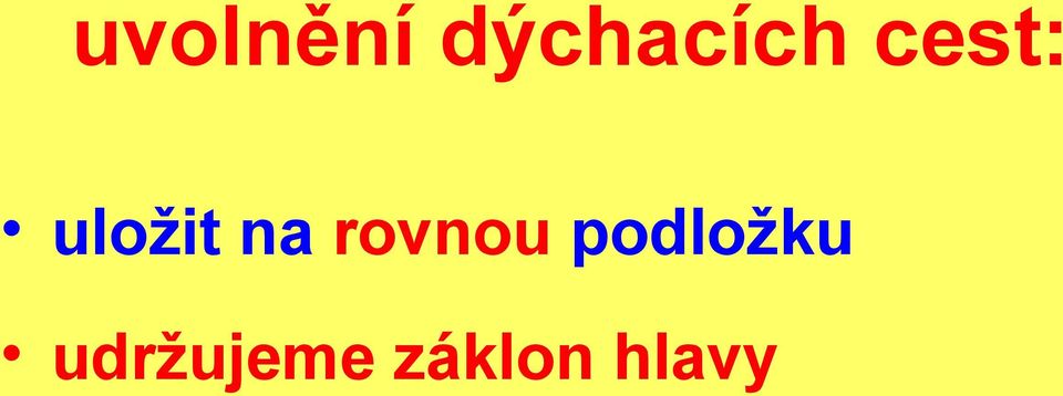 rovnou podložku