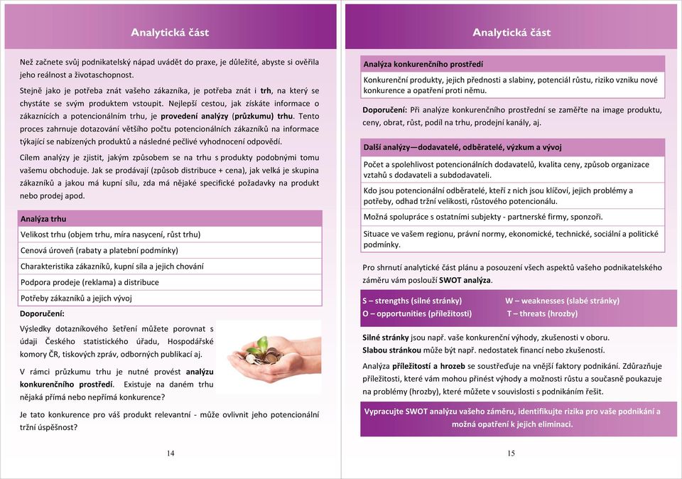 Nejlepší cestou, jak získáte informace o zákaznících a potencionálním trhu, je provedení analýzy (průzkumu) trhu.