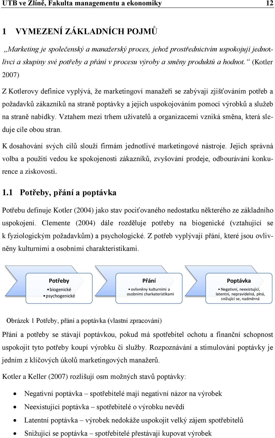 (Kotler 2007) Z Kotlerovy definice vyplývá, že marketingoví manažeři se zabývají zjišťováním potřeb a požadavků zákazníků na straně poptávky a jejich uspokojováním pomocí výrobků a služeb na straně