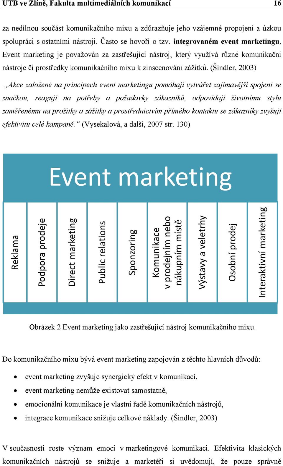 Event marketing je považován za zastřešující nástroj, který využívá různé komunikační nástroje či prostředky komunikačního mixu k zinscenování zážitků.