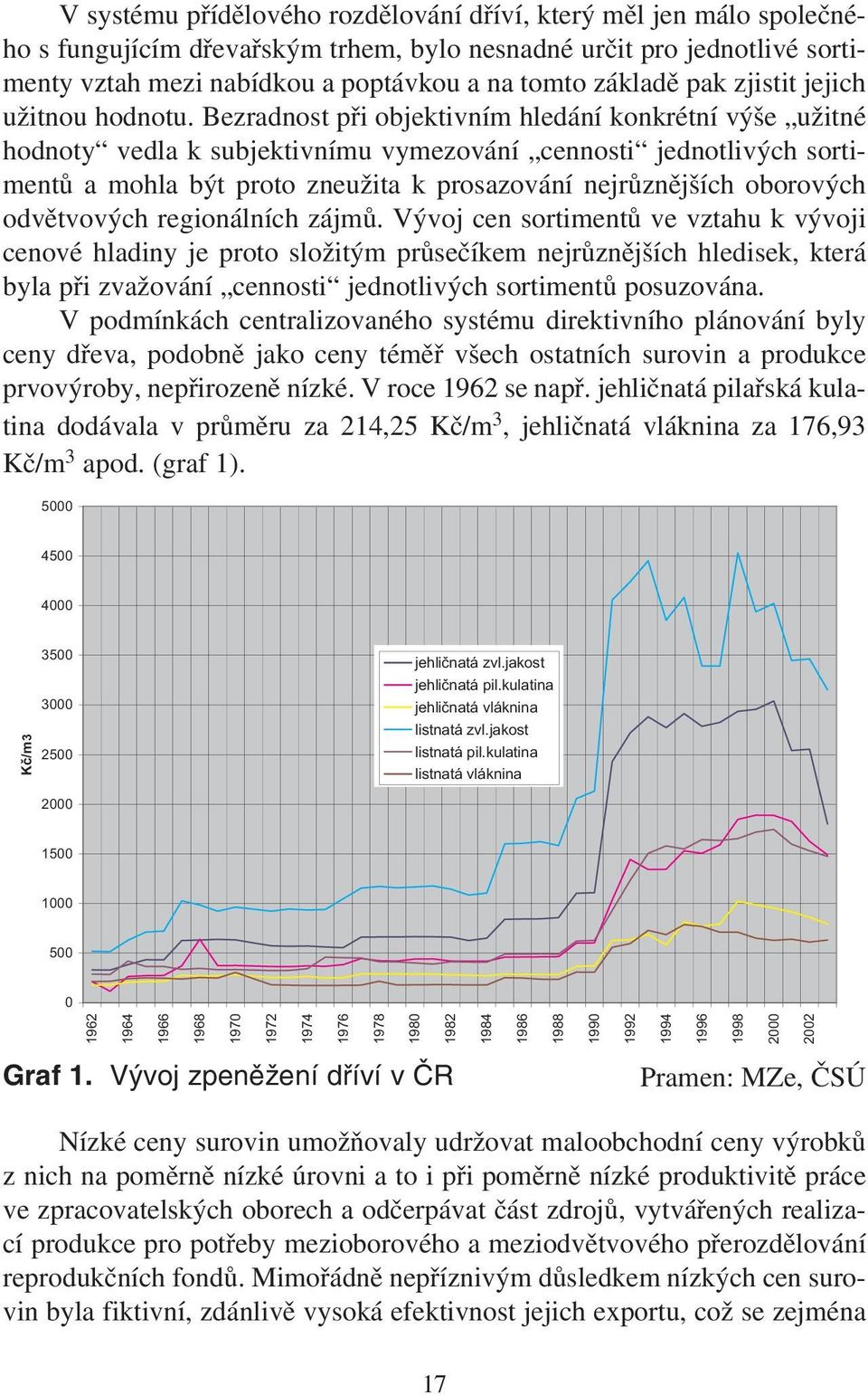 Bezradnost při objektivním hledání konkrétní výše užitné hodnoty vedla k subjektivnímu vymezování cennosti jednotlivých sortimentů a mohla být proto zneužita k prosazování nejrůznějších oborových