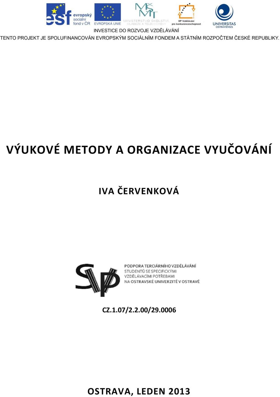 IVA ČERVENKOVÁ CZ.1.