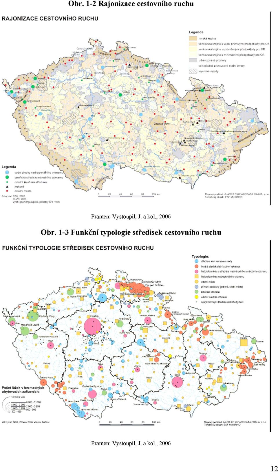 1-3 Funkční typologie středisek