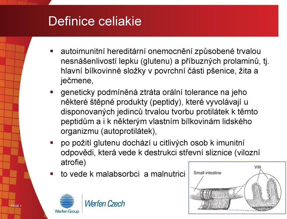 (peptidy), které vyvolávají u disponovaných jedinců trvalou tvorbu protilátek k těmto peptidům a i k některým vlastním bílkovinám lidského organizmu