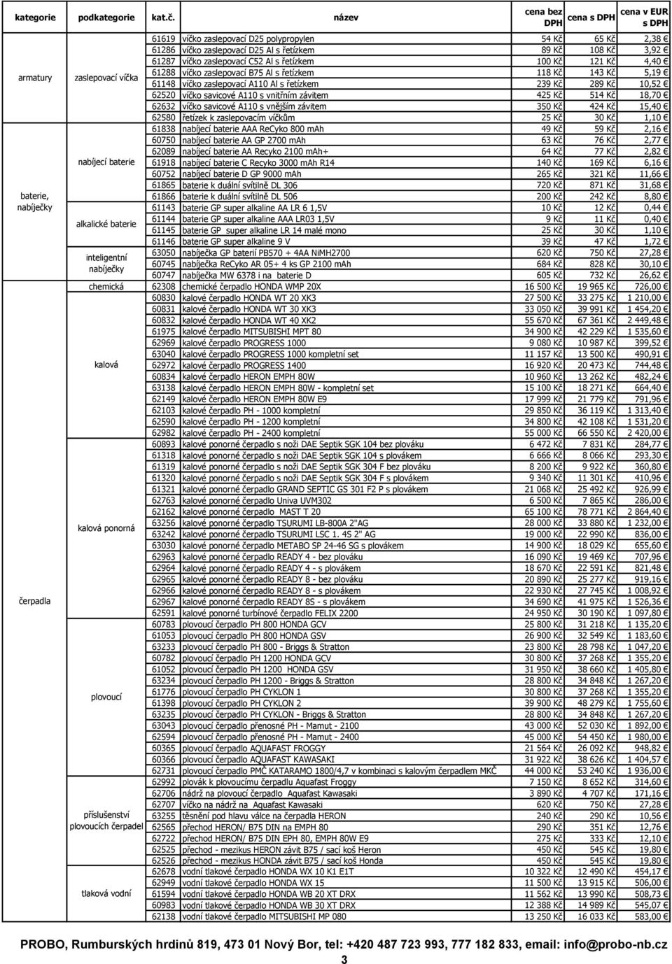 239 Kč 289 Kč 10,52 62520 víčko savicové A110 s vnitřním závitem 425 Kč 514 Kč 18,70 62632 víčko savicové A110 s vnějším závitem 350 Kč 424 Kč 15,40 62580 řetízek k zaslepovacím víčkům 25 Kč 30 Kč