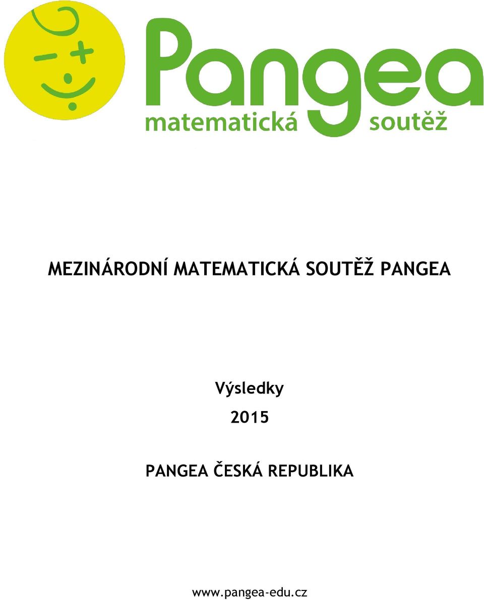 PANGEA Výsledky 2015