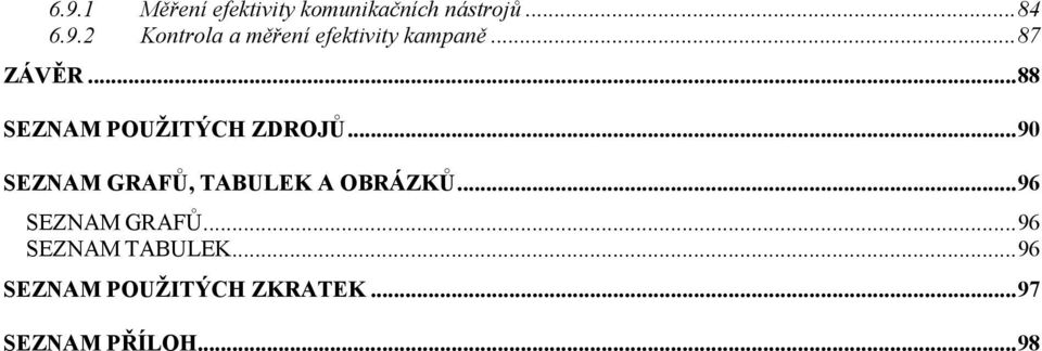 .. 90 SEZNAM GRAFŮ, TABULEK A OBRÁZKŮ... 96 SEZNAM GRAFŮ.