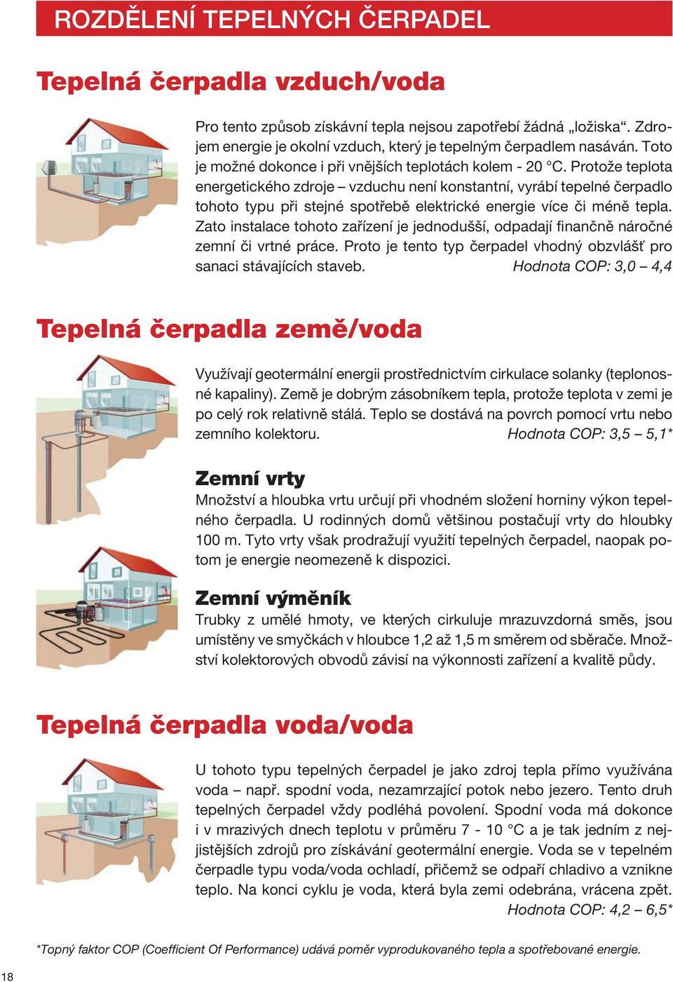 Protože teplota energetického zdroje vzduchu není konstantní, vyrábí tepelné čerpadlo tohoto typu při stejné spotřebě elektrické energie více či méně tepla.