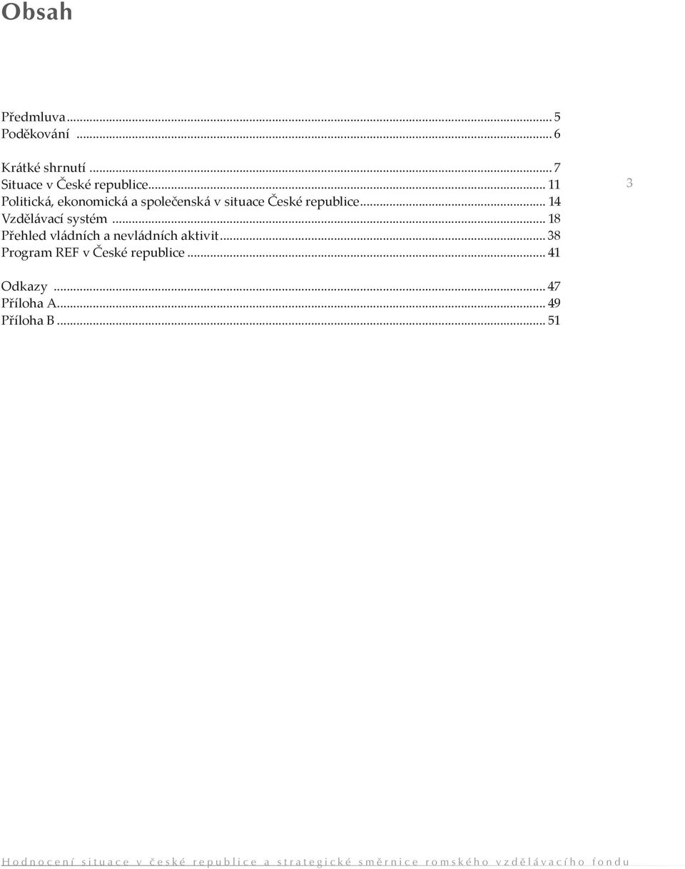 .. 18 Přehled vládních a nevládních aktivit... 38 Program REF v České republice... 41 Odkazy... 47 Příloha A.