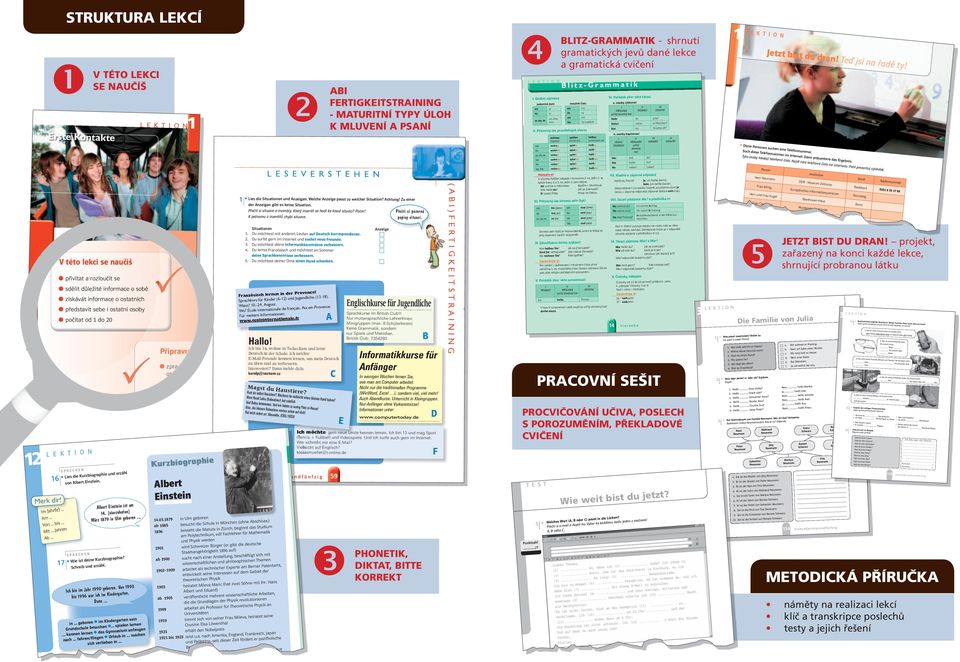 TÉTO LEKC SE NAUČÍŠ V této lekci se naučíš 7 sieben LEKTON přivítat a rozloučit se sdělit důležité informace o sobě získávát informace o ostatních představit sebe i ostatní osoby počítat od do 20 2 L