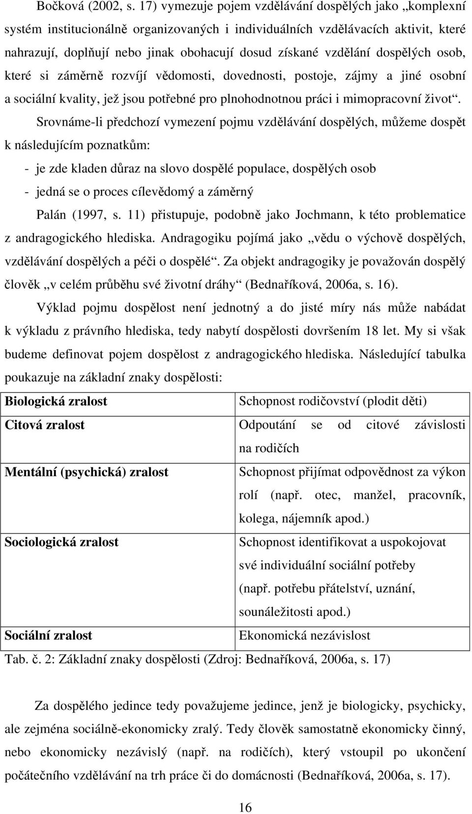 vzdělání dospělých osob, které si záměrně rozvíjí vědomosti, dovednosti, postoje, zájmy a jiné osobní a sociální kvality, jež jsou potřebné pro plnohodnotnou práci i mimopracovní život.