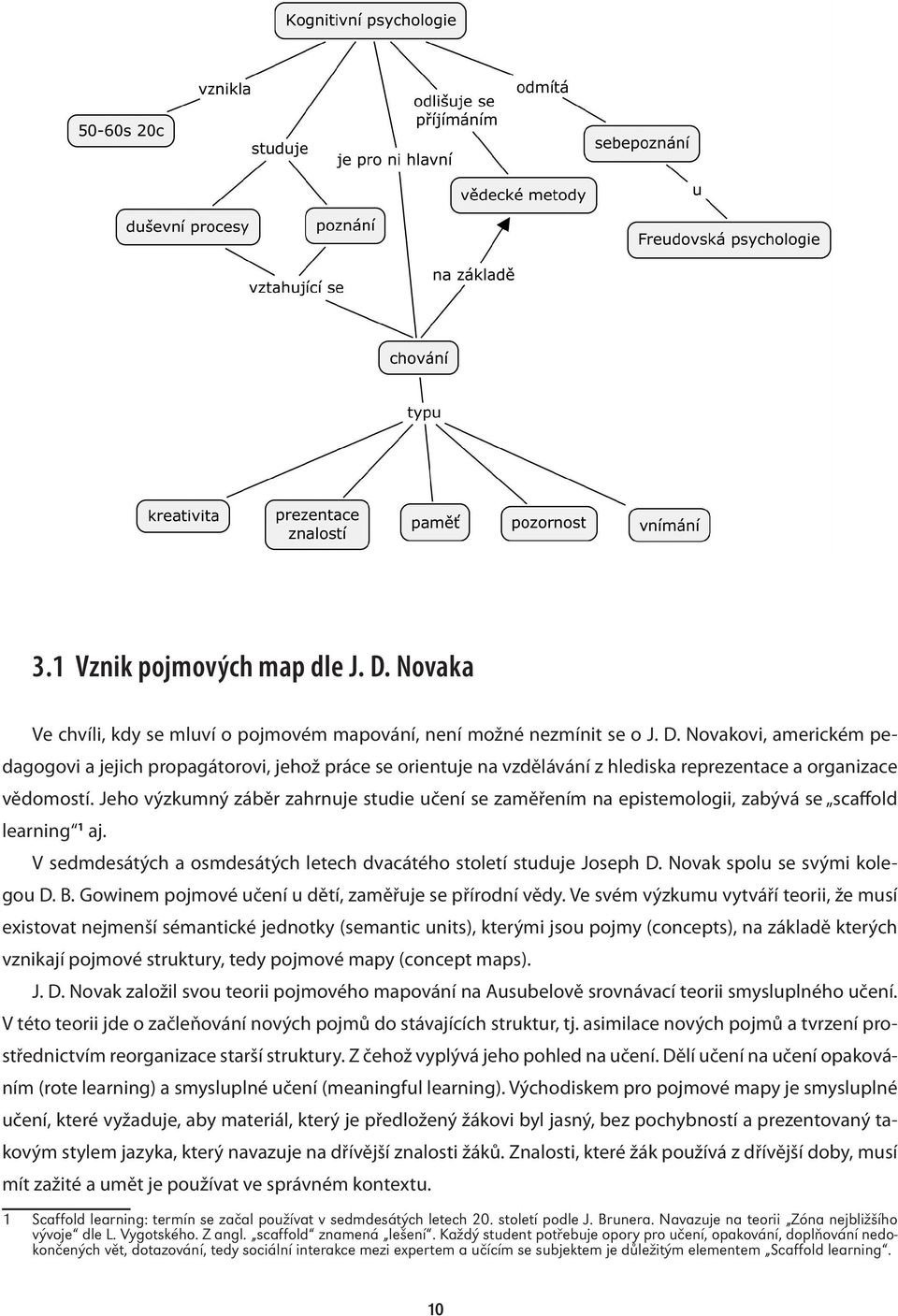 Novak spolu se svými kolegou D. B. Gowinem pojmové učení u dětí, zaměřuje se přírodní vědy.