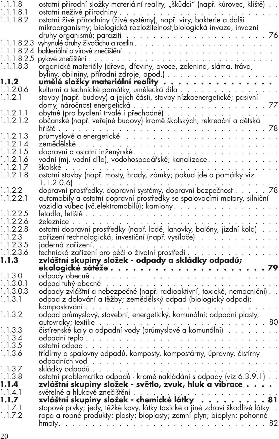 .......................... 1.1.1.8.2.5 pylové znečištění................................. 1.1.1.8.3 organické materiály (dřevo, dřeviny, ovoce, zelenina, sláma, tráva, byliny, obilniny, přírodní zdroje, apod.