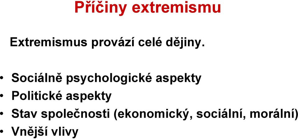 Sociálně psychologické aspekty Politické