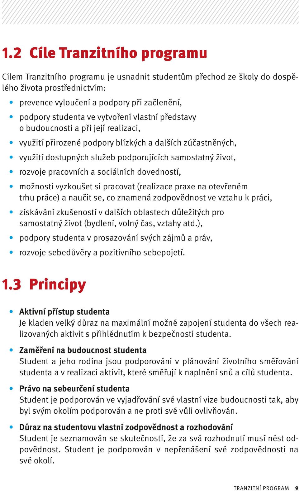 a sociálních dovedností, možnosti vyzkoušet si pracovat (realizace praxe na otevřeném trhu práce) a naučit se, co znamená zodpovědnost ve vztahu k práci, získávání zkušeností v dalších oblastech