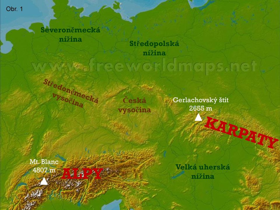 vysočina Gerlachovský štít 2655