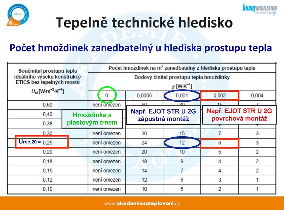 Hmoždinka s plastovým trnem Např.