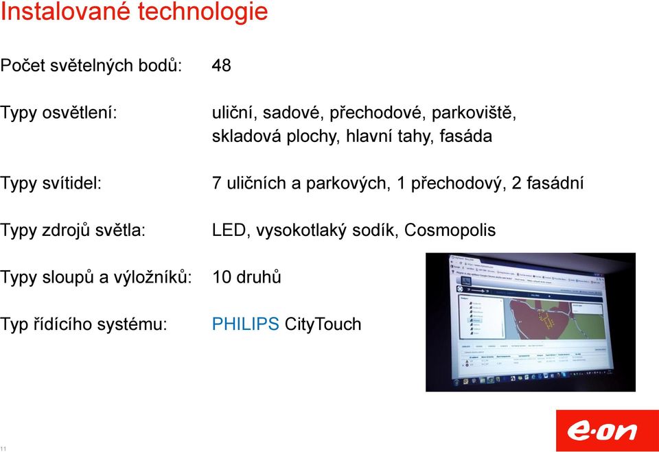 přechodové, parkoviště, skladová plochy, hlavní tahy, fasáda 7 uličních a parkových,