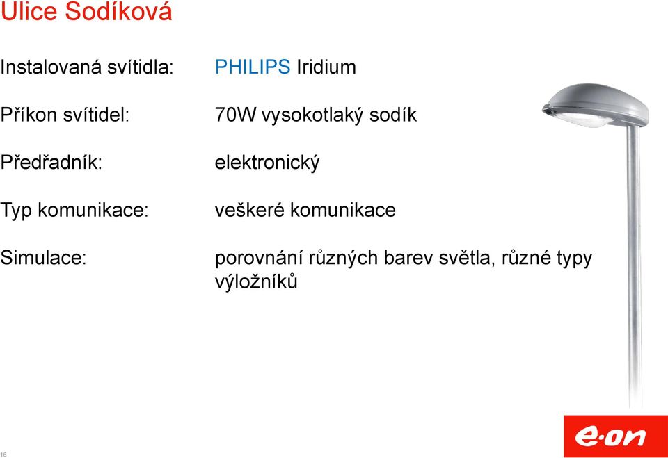 70W vysokotlaký sodík elektronický veškeré komunikace