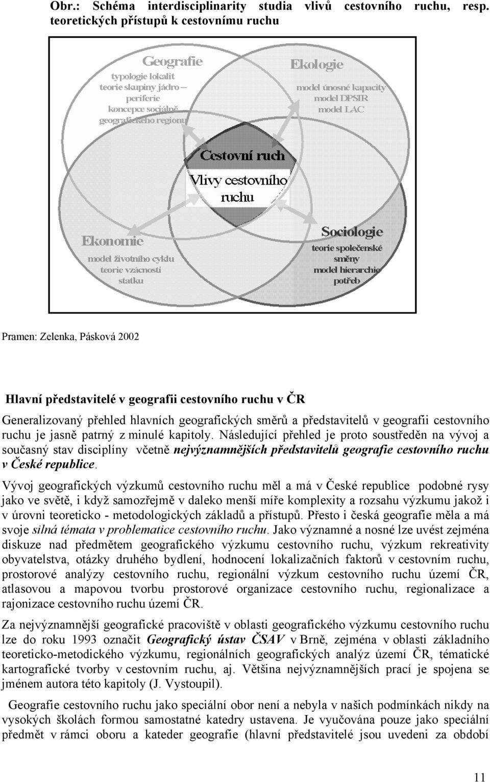 geografii cestovního ruchu je jasně patrný z minulé kapitoly.