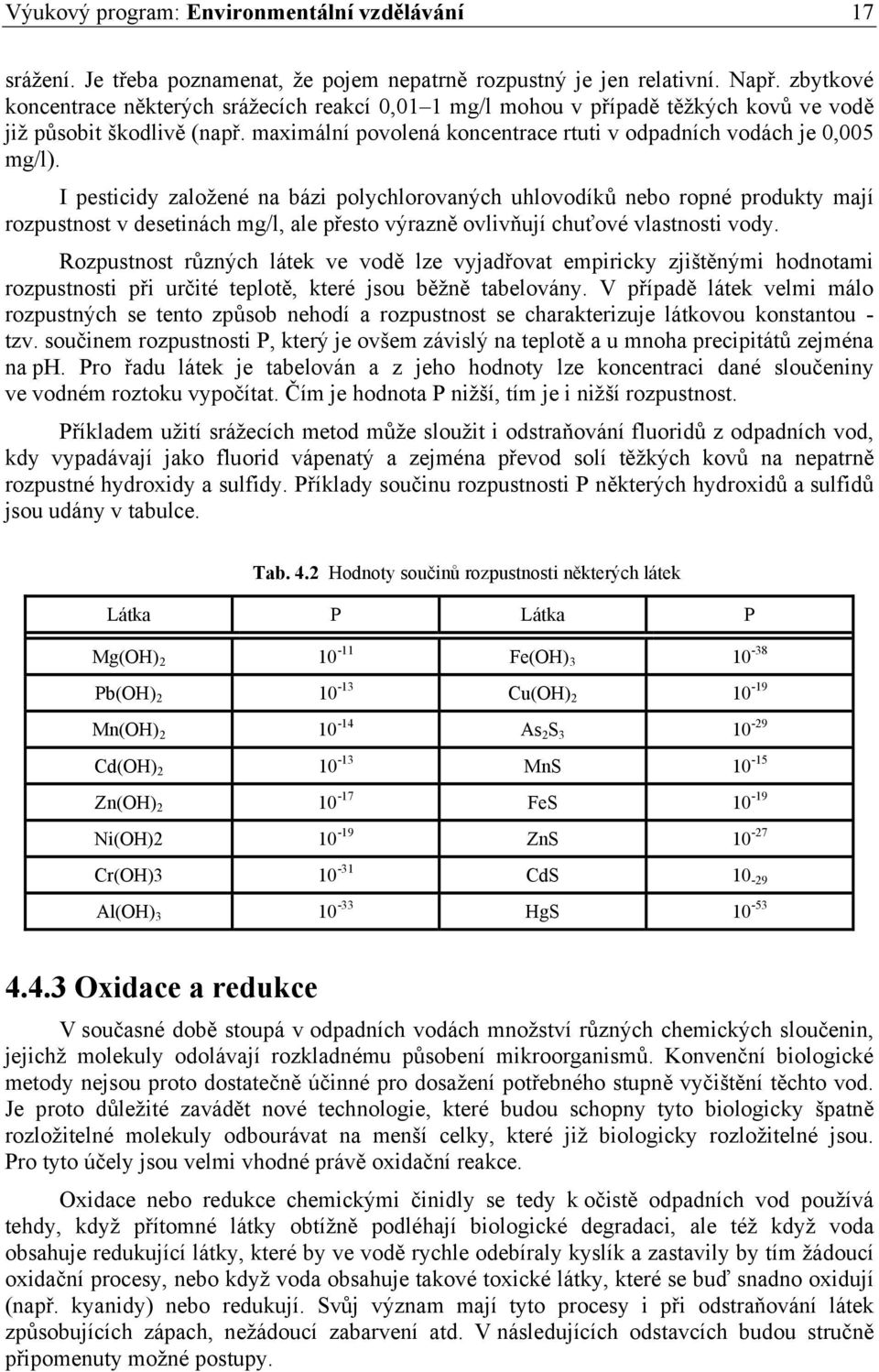 I pesticidy založené na bázi polychlorovaných uhlovodíků nebo ropné produkty mají rozpustnost v desetinách mg/l, ale přesto výrazně ovlivňují chuťové vlastnosti vody.