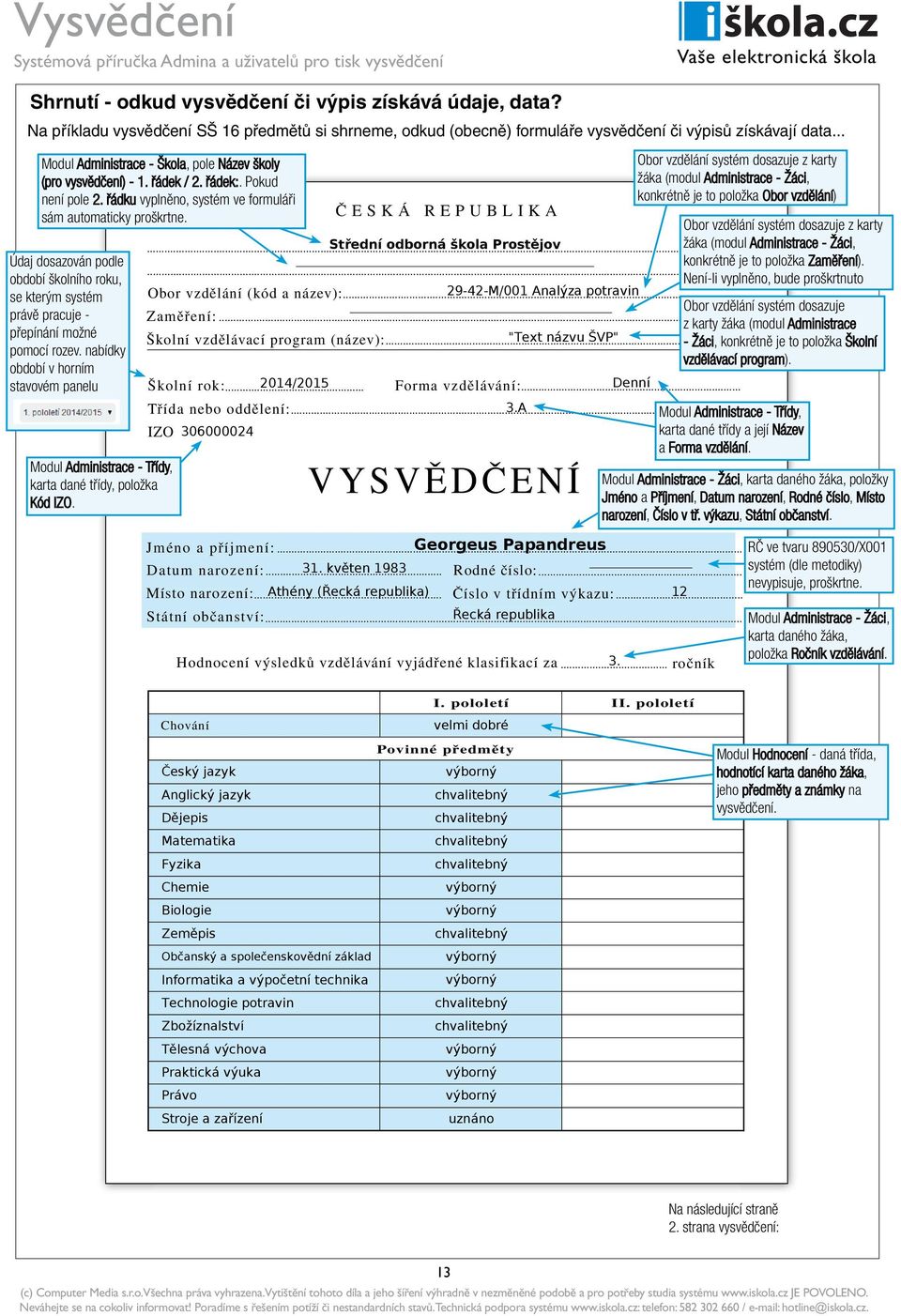 řádku vyplněno, systém ve formuláři konkrétně je to položka Obor vzdělání) sám automaticky proškrtne. ČESKÁ REPUBLIKA Obor vzdělání systém dosazuje z karty.