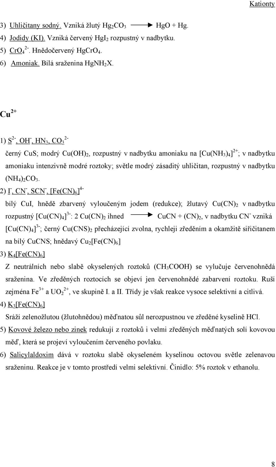 nadbytku (NH 4 ) 2 CO 3.