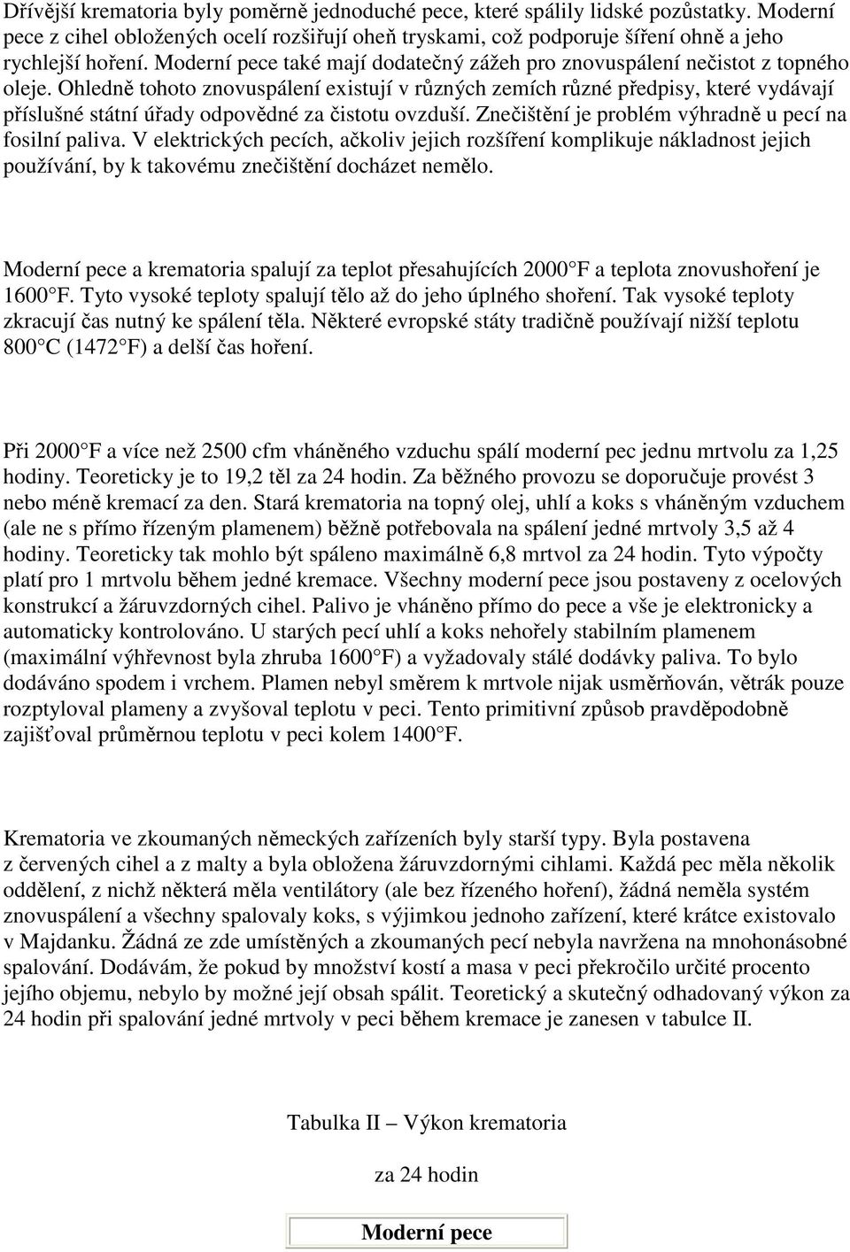 Ohledně tohoto znovuspálení existují v různých zemích různé předpisy, které vydávají příslušné státní úřady odpovědné za čistotu ovzduší. Znečištění je problém výhradně u pecí na fosilní paliva.