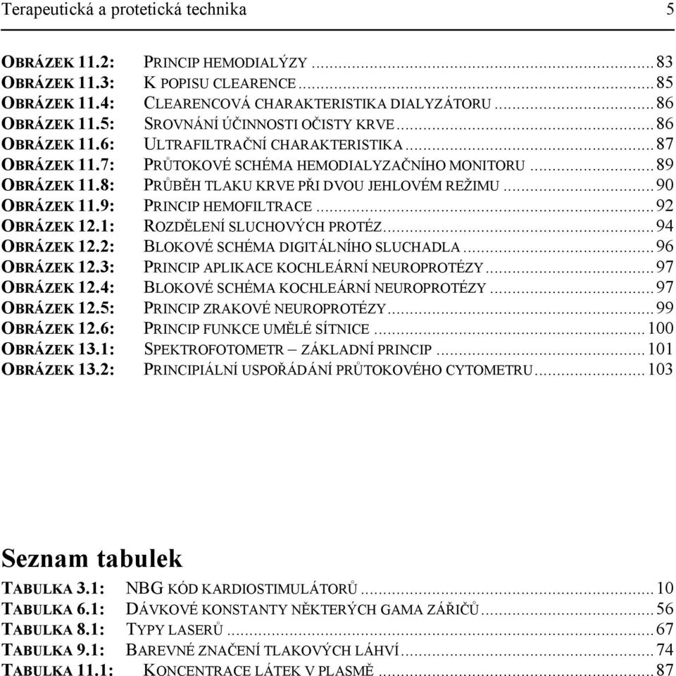 8: PRŮBĚH TLAKU KRVE PŘI DVOU JEHLOVÉM REŽIMU...90 OBRÁZEK 11.9: PRINCIP HEMOFILTRACE...92 OBRÁZEK 12.1: ROZDĚLENÍ SLUCHOVÝCH PROTÉZ...94 OBRÁZEK 12.2: BLOKOVÉ SCHÉMA DIGITÁLNÍHO SLUCHADLA.