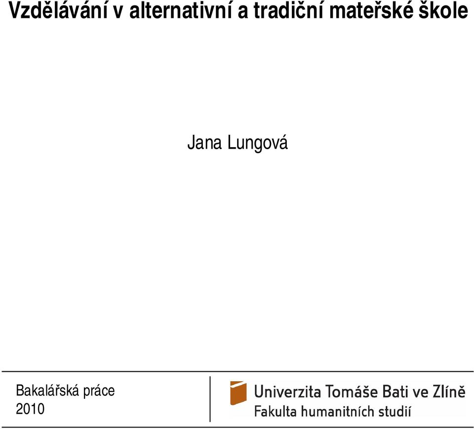 tradiční mateřské