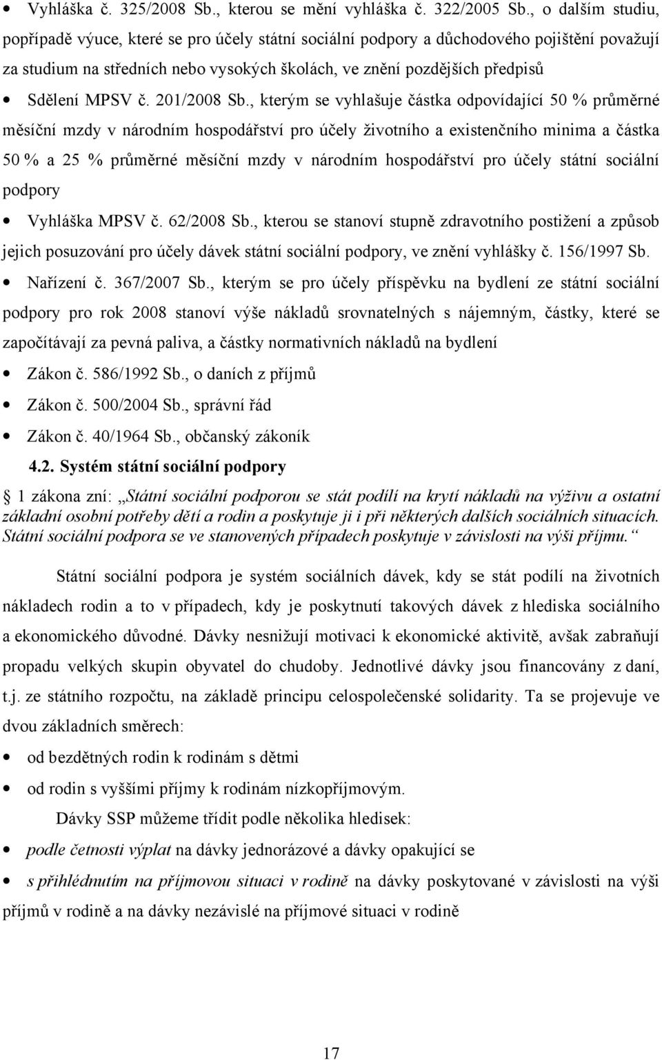 MPSV č. 201/2008 Sb.