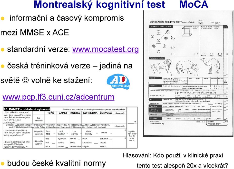 org česká tréninková verze jediná na světě volně ke stažení: www.pcp.lf3.