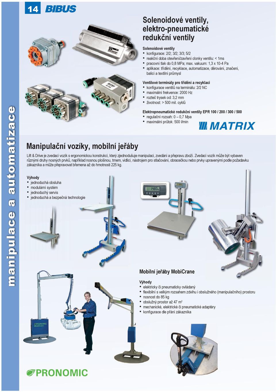 maximální frekvence: 2000 Hz rozteč trysek od: 3,2 mm životnost: > 500 mil.