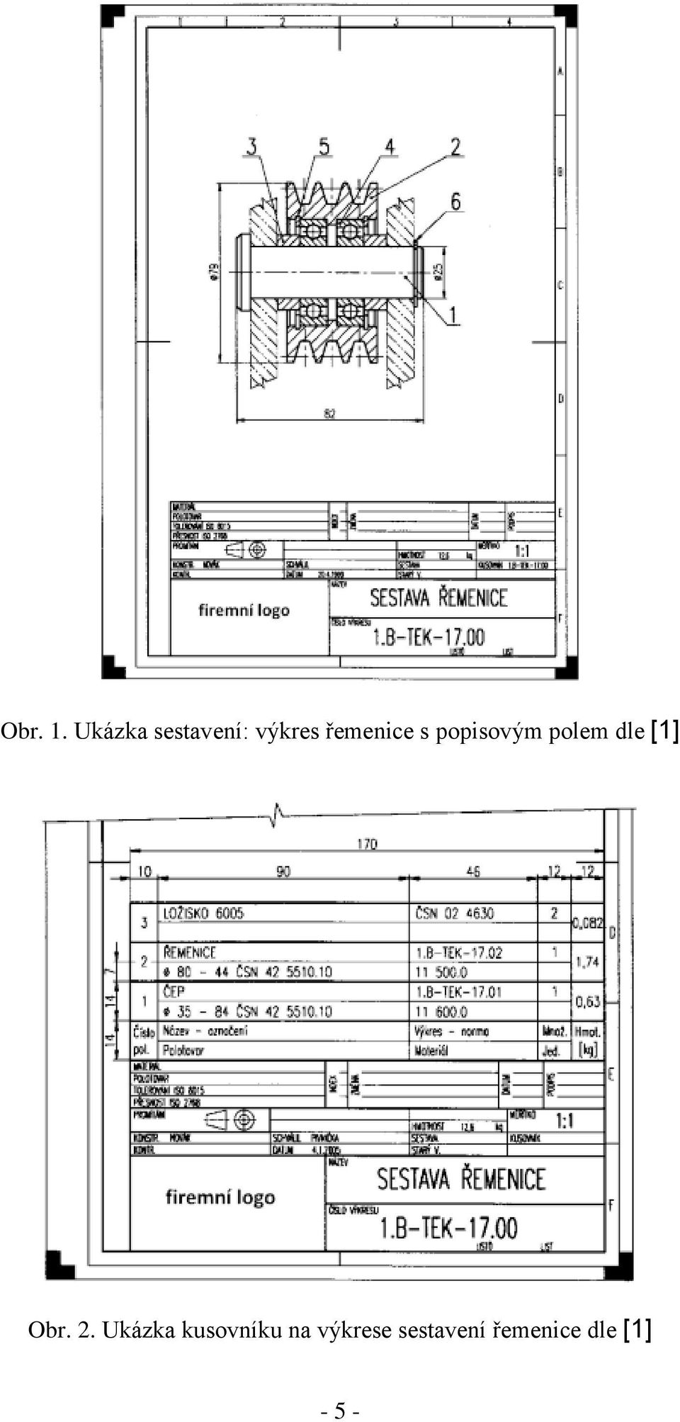 s popisovým polem dle [1] Obr. 2.